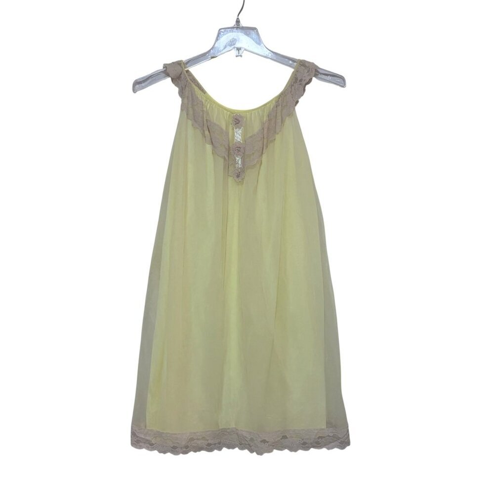 VTG Aristocraft Babydoll Nightgown M Lace Embroidered Flowers Bows Dollette Twee